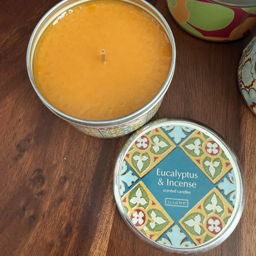 Anthropologie Illume‎ Candles Lot 3 Discontinued Magnolia Ylang Eucalyptus New